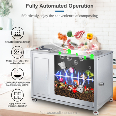 Food Waste Recycling Machine Compost Machine 100kg/day Commercial Food Waste Disposer