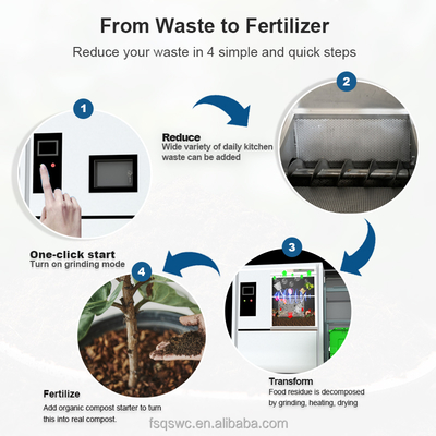 Food Waste Recycling Machine Food Compost Machine Garbage Disposal Machine Commercial Food Waste Disposer