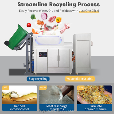 Reduce the Volume of Waste Commercial Food Waste Disposer Garbage Disposal Machine