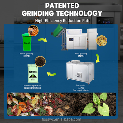 Reduce the Volume of Waste Commercial Food Waste Disposer Garbage Disposal Machine