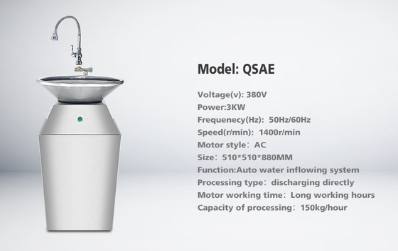 Leftovers Commercial  Kitchen  Food Waste  Garbage Disposer  Machine